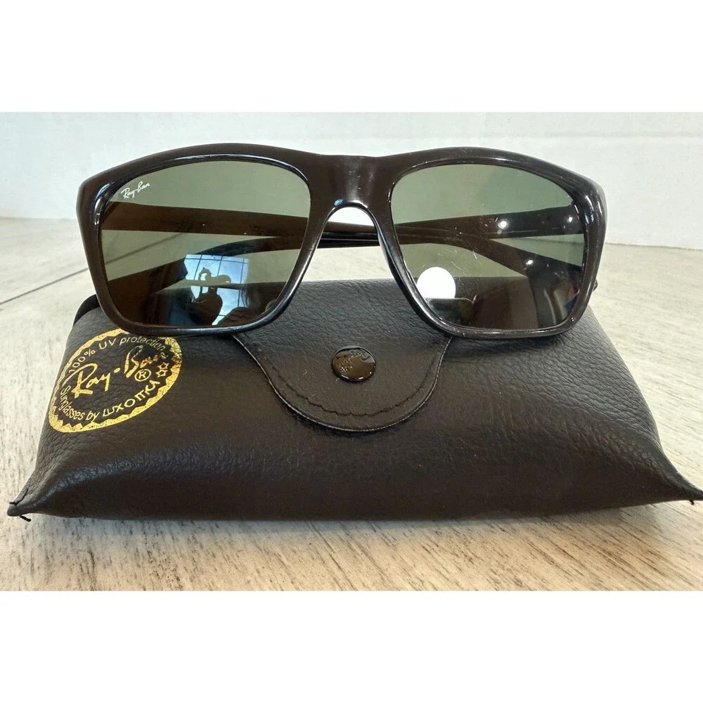 Vintage B&L Ray-Ban Predator 1 W1845 PS1 Sunglasses Glossy Black G-15 w/ Case